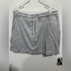 Brooks Brothers Gray Drawstring Sweat Skirt
